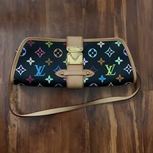 Louis Vuitton Black Monogram Multicolor Shirley Bag